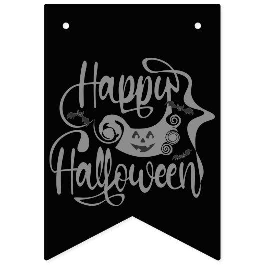 Happy Halloween bats jack o lantern Vlaggetjes (Tweede vlag)