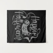 Happy Halloween bats jack o lantern Wandkleed (Voorkant (horizontaal))
