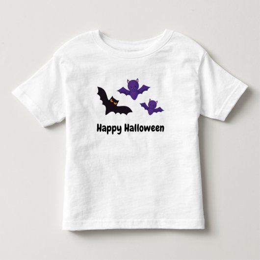 Happy Halloween Bats Kinder Shirts (Voorkant)