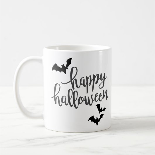 Happy Halloween Bats Koffiemok (Links)