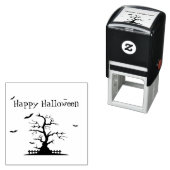 Happy Halloween Bats Self-Inking Stamp – Spooky Zelfinktende Stempel (In situ)