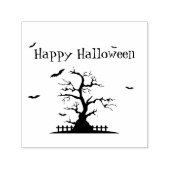 Happy Halloween Bats Self-Inking Stamp – Spooky Zelfinktende Stempel (Design)