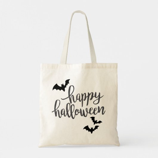 Happy Halloween Bats Tote Bag (Achterkant)