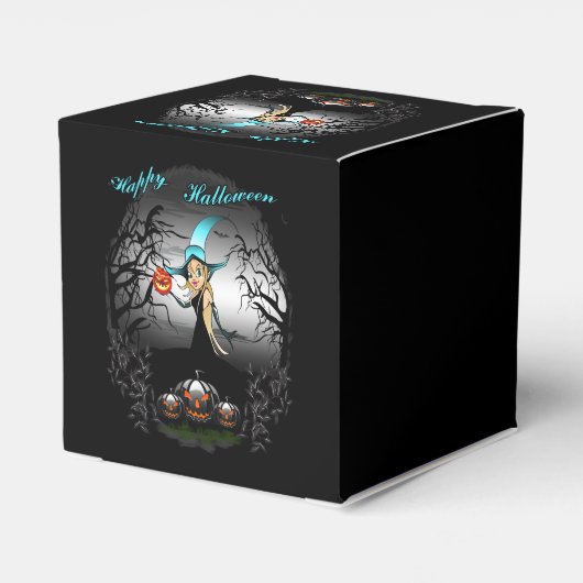 Happy Halloween Bedankdoosjes (Achterkant)