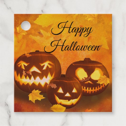 Happy Halloween Bedankjes Labels (Voorkant)