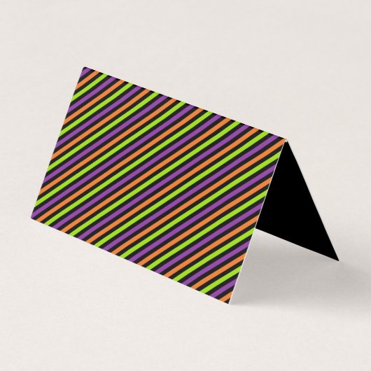 Happy Halloween behandelde tas draagtas met monste Visitekaartje (Achterkant)