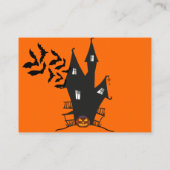 Happy Halloween behandelt Creepy Jack 'o Lantern Plaatskaartje (Achterkant)