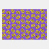 Happy Halloween belettering Paarse Inpakpapier Vel (Voorkant 2)