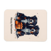 Happy Halloween Berner Mountain Dogs Pumpkin Magneet (Horizontaal)