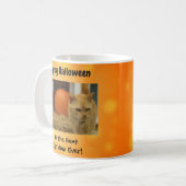 Happy Halloween Best Cat Mam Ever Foto Koffiemok (Voorkant links)