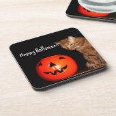 Happy Halloween Beverage Coaster Bier Onderzetter (Linkerzijde)