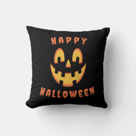 Happy Halloween Bewerkbare Pompoen Jack Lantern Kussen