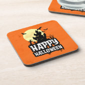 Happy Halloween Bier Onderzetter (Linkerzijde)