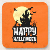 Happy Halloween Bier Onderzetter (Voorkant)