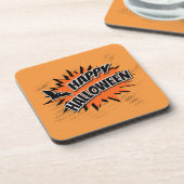 Happy Halloween Bier Onderzetter (Linkerzijde)