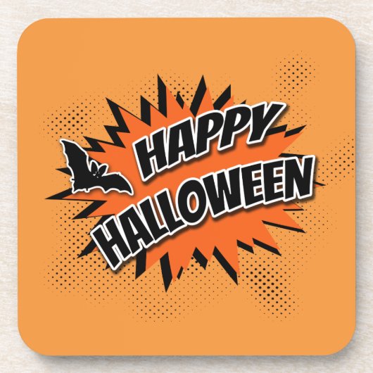 Happy Halloween Bier Onderzetter (Voorkant)