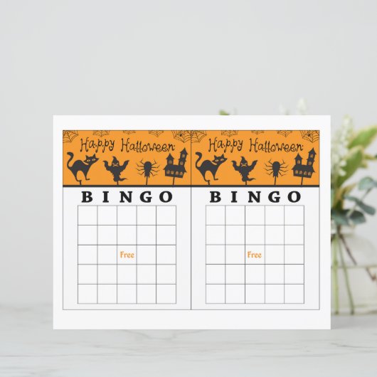 Happy Halloween bingo (Staand voorkant)