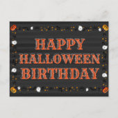 Happy Halloween Birthday Briefkaart (Voorkant)