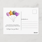 Happy Halloween Birthday - Cat, Pug, Scarecrow Briefkaart (Achterkant)