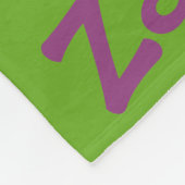 Happy Halloween Black Bats op Green Personalized Fleece Deken (Hoek)