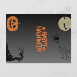 Happy Halloween Black Briefkaart