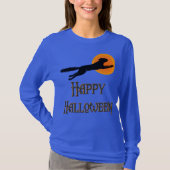 Happy Halloween Black Cat  Art T-shirt (Voorkant)