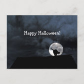 Happy Halloween Black Cat Briefkaart (Voorkant)