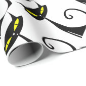 Happy Halloween Black Cat Cadeaupapier (Rol Hoek)