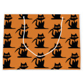 HAPPY HALLOWEEN BLACK CAT Cadeautas (Voorkant)