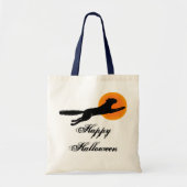 Happy Halloween Black Cat Canvas tas (Voorkant)