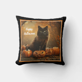 Happy Halloween Black Cat Collectie Kussen