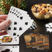 Happy Halloween Black Cat Collectie Pokerkaarten (Insitu)