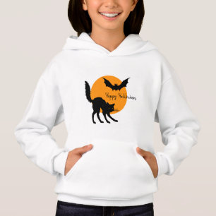 Happy Halloween Black Cat en Bat