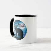 Happy Halloween Black Cat Full Moon Halloween Mok (Voorkant links)