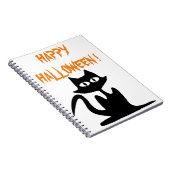 "HAPPY HALLOWEEN" BLACK CAT NOTITIEBOEK (Rechterzijde)