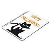 "HAPPY HALLOWEEN" BLACK CAT NOTITIEBOEK (Linkerzijde)