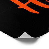 Happy Halloween Black Cat Poster (Hoek)