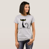 Happy Halloween Black Cat Shirt (Voorkant volledig)