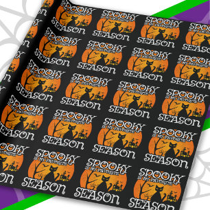 Happy Halloween Black Cat Spooky Seizoen Grappige  Cadeaupapier