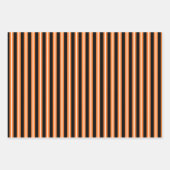 Happy Halloween Black Cat Stripes Polkadots Inpakpapier Vel (Voorkant 2)