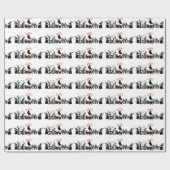 Happy Halloween Black Concept Typografie Design Cadeaupapier (Vlak)