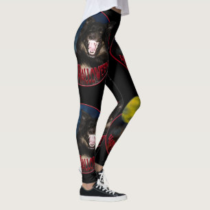 Happy Halloween, Black Dog Howling bij de maan Leggings