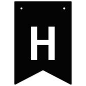 Happy Halloween Black en White Vlaggetjes (Tweede vlag)