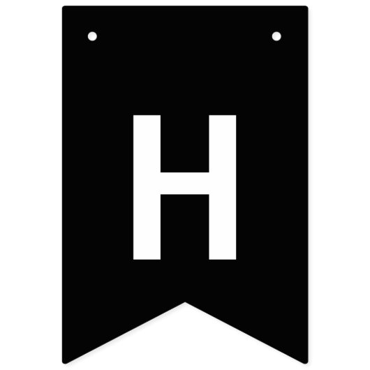 Happy Halloween Black en White Vlaggetjes (Tweede vlag)