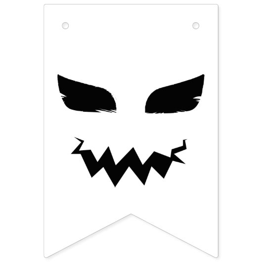 Happy Halloween Black en White Vlaggetjes (Eerste vlag)