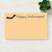 Happy Halloween Black Flying Bat Oranje Opmerkinge Post-it® Notes (Kantoor)