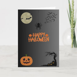 Happy Halloween Black Kaart