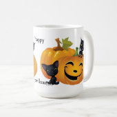 Happy Halloween Black Kat Mok (Voorkant rechts)