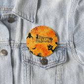 Happy Halloween Black Kat Ronde Button 7,6 Cm (In situ)