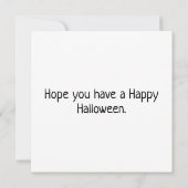 Happy Halloween Black Kitty Cat Kaart (Achterkant)